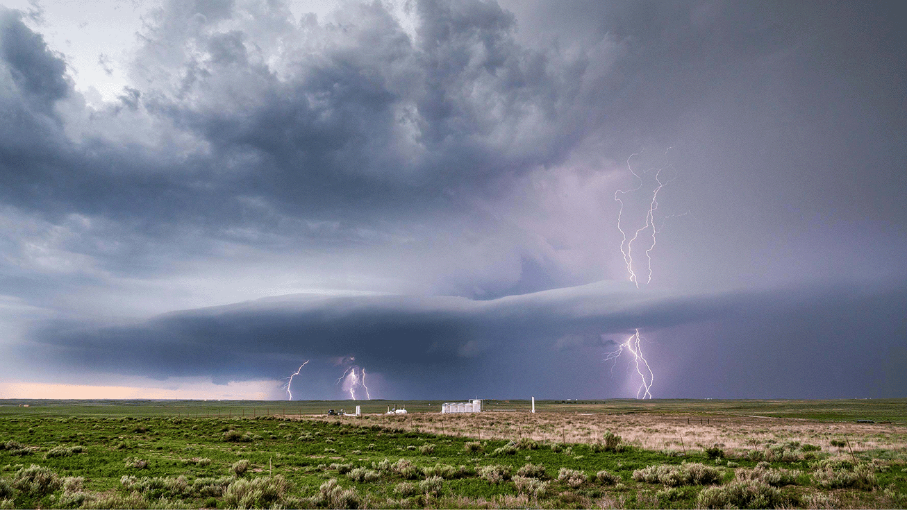 A central Texas storm that features the destruction that can lead to power outages.