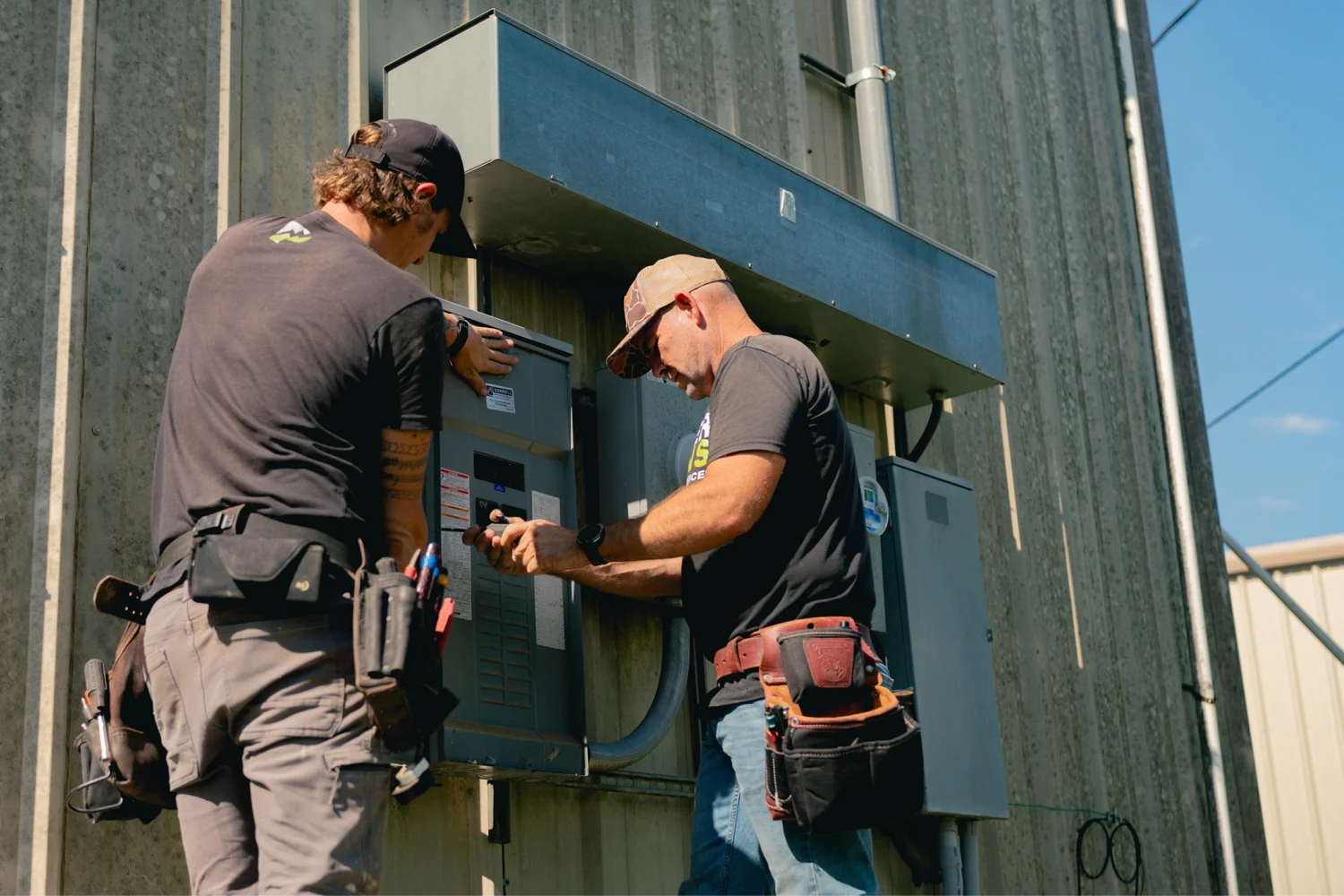 PowerMeans Electricians servicing an Austin, Texas, home.