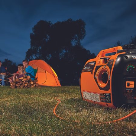 Generac camping generator setup for outdoor power by PowerMeans Electric