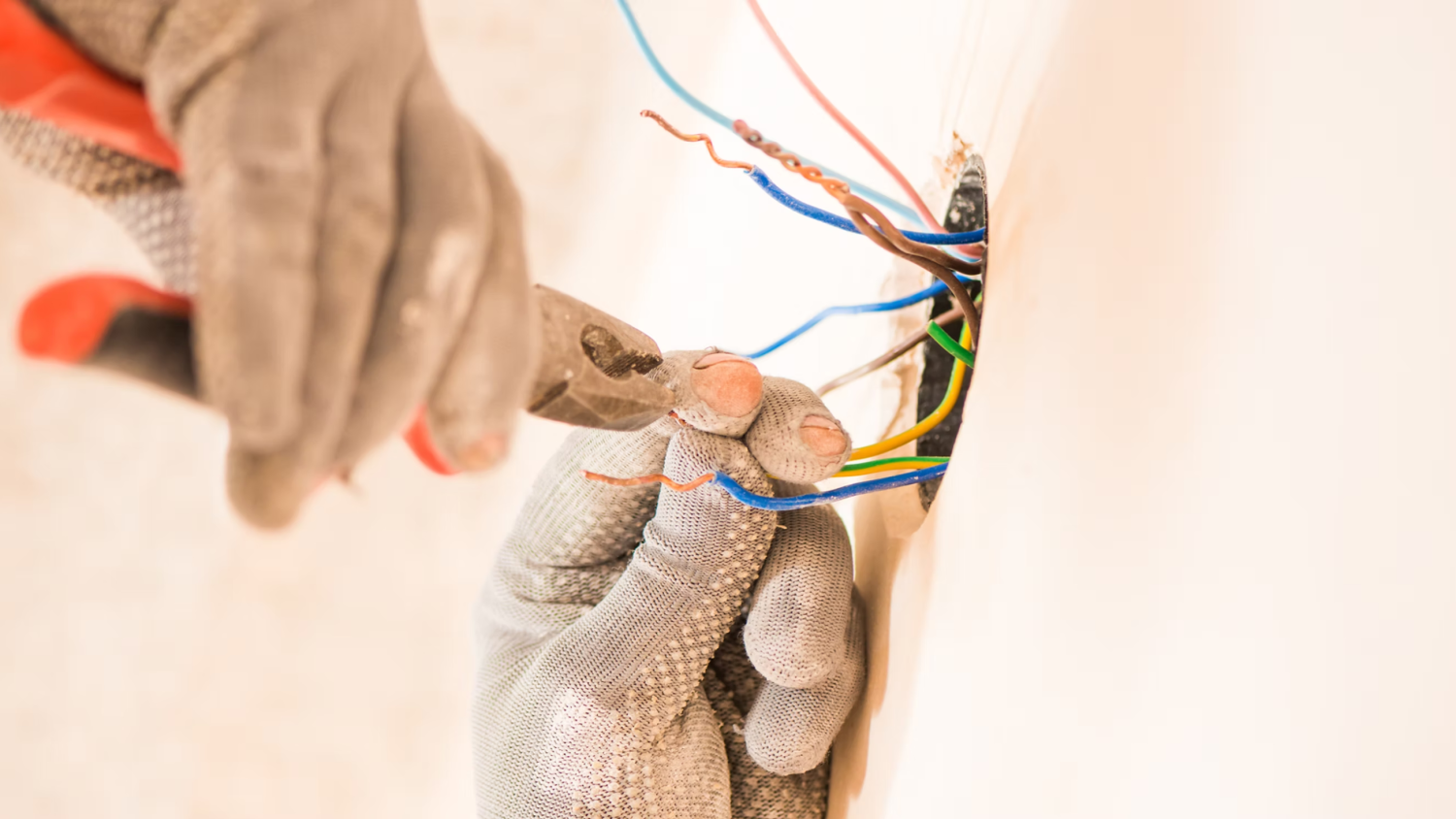 PowerMeans Electrician conducting electrical repairs in an austin, texas home
